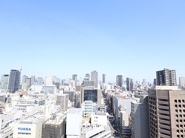 バルコニーから北側の眺望です。眺望については永続的に保証されるものではありません。