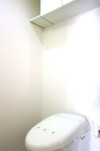 吊戸棚があるトイレです。