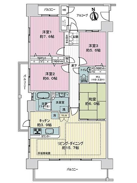 間取り：323000535276