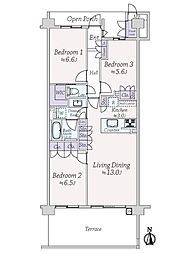 間取図画像 3LDK