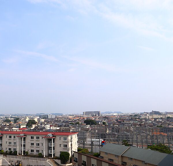 バルコニーからは江ノ島を望みます。眺望は永続的に保証されるものではありません。