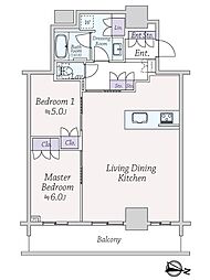 間取図画像 2LDK