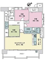 アライヴコート西条駅前 3LDKの間取り