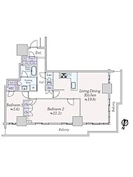 間取図画像 2LDK