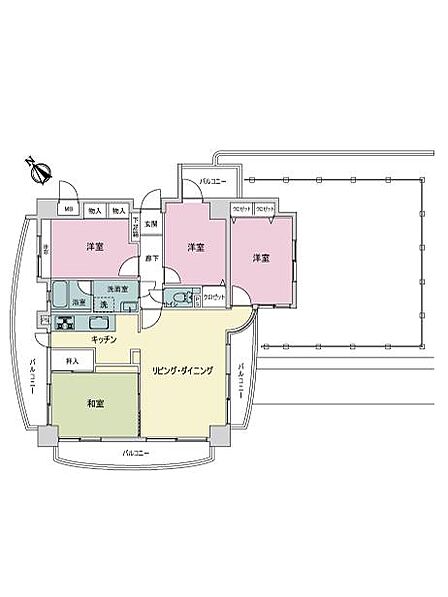 4LDK 間取り