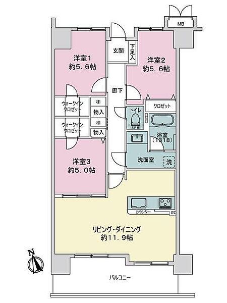 間取りを拡大表示