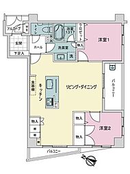 間取図画像 2LDK