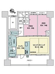 間取図画像 2LDK
