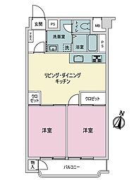 間取図画像 2LDK