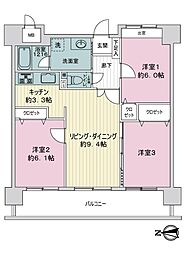 間取図画像 3LDK