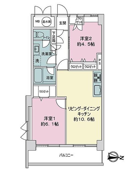 間取りを拡大表示
