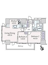 間取図画像 2LDK