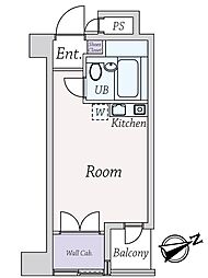 グレースプラザ ワンルームの間取図画像