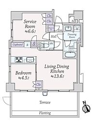 アージョ早稲田 1SLDKの間取図画像