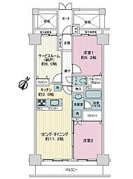 間取図画像 2SLDK