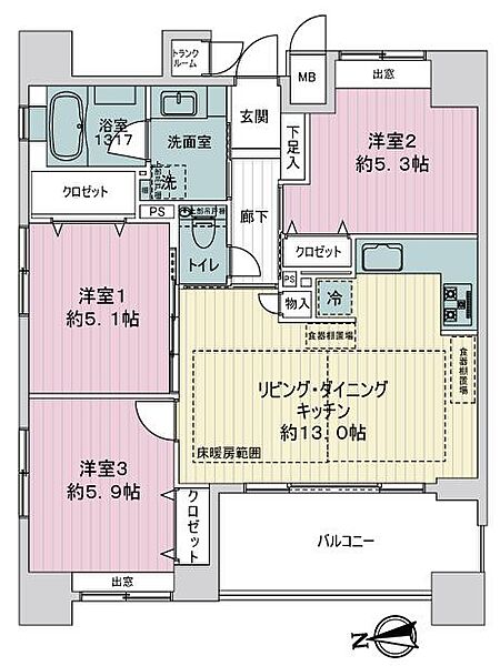 間取り：326000273495
