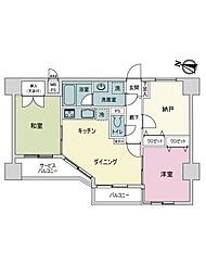 ライオンズマンション平間駅前 2SDKの間取り