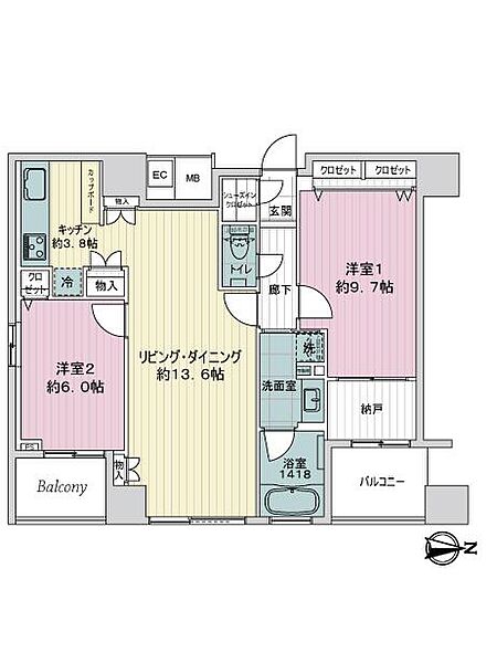 間取りを拡大表示