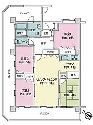 サントピア那覇新都心第3 4LDKの間取図画像