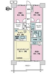 間取図画像 3LDK