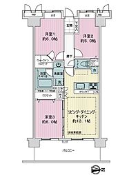 間取図画像 3LDK