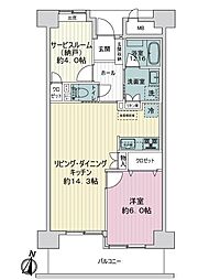ライオンズマンション新大阪第6 1SLDKの間取図画像