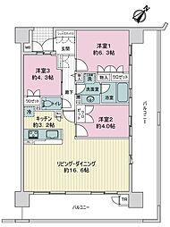 ルネパークオアシス 3LDKの間取図画像