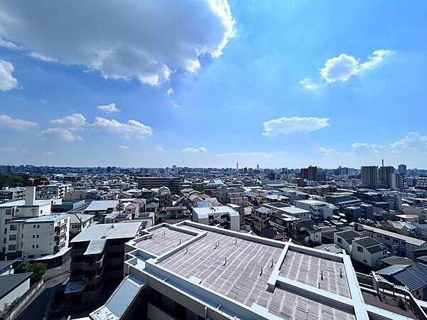 南西側バルコニーからの眺望（南西方面を撮影）