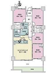 希望ヶ丘グランドハイツ 4LDKの間取図画像