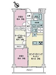 間取図画像 2SLDK