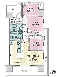 ルピアコート西葛西 3LDKの間取図画像