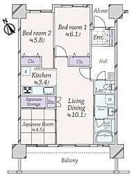 間取図画像 3LDK