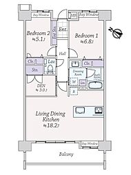 間取図画像 2SLDK