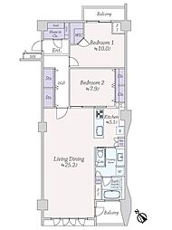 間取図画像 2LDK