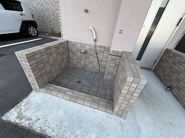 ペット足洗い場