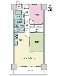 サーパス木太2 2LDKの間取図画像