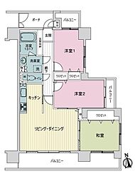 ダイアパレス中野町 3LDKの間取図画像