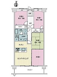 オレンジハイツ丸亀 4LDKの間取図画像