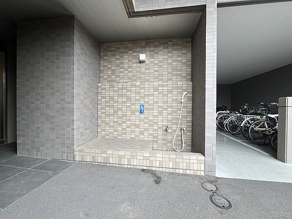ペット足洗い場