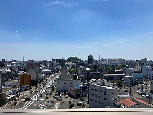 東側バルコニーからの眺望　該当住戸からの眺望は永久に保証されるものではありません。