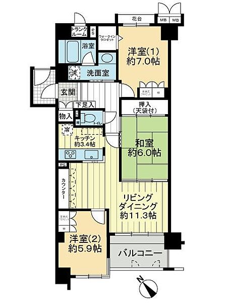 間取り：333000057180