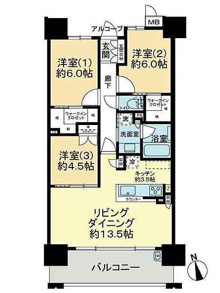 間取りを拡大表示