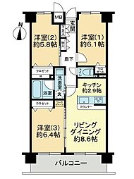 間取図画像 3LDK