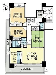 エステージ高須 3LDKの間取図画像