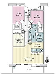 間取図画像 2SLDK