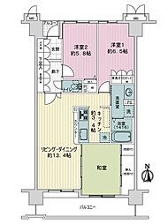 サーパス学園東 3LDKの間取図画像
