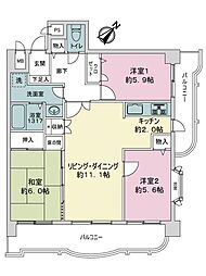 間取図画像 3LDK