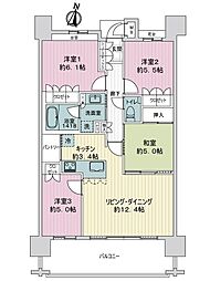 MJRザ・ガーデン大江 4LDKの間取図画像