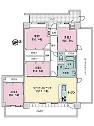 サーパス武 4LDKの間取図画像