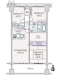 サーパス青葉町第2 3SLDKの間取り